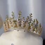 Haut de Gamme Doré Tiare Boucles D'Oreilles Bijoux Mariage 2020 Alliage Feuille Faux Diamant Mariage Accessorize