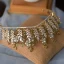 Haut de Gamme Doré Tiare Boucles D'Oreilles Bijoux Mariage 2020 Alliage Feuille Faux Diamant Mariage Accessorize