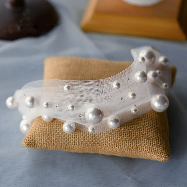 Elegant White Pearl Headbands Bridal Hair Accessories 2020 Headpieces Wedding Accessories