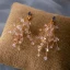 Chic / Belle Doré Tiare Boucles D'Oreilles Bijoux Mariage 2020 Alliage Feuille Cristal Perle Mariage Accessorize