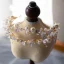 Fine Gull Tiara Øredobber Brudesmykker 2020 Legering Blomst Perle Rhinestone Bryllup Tilbehør