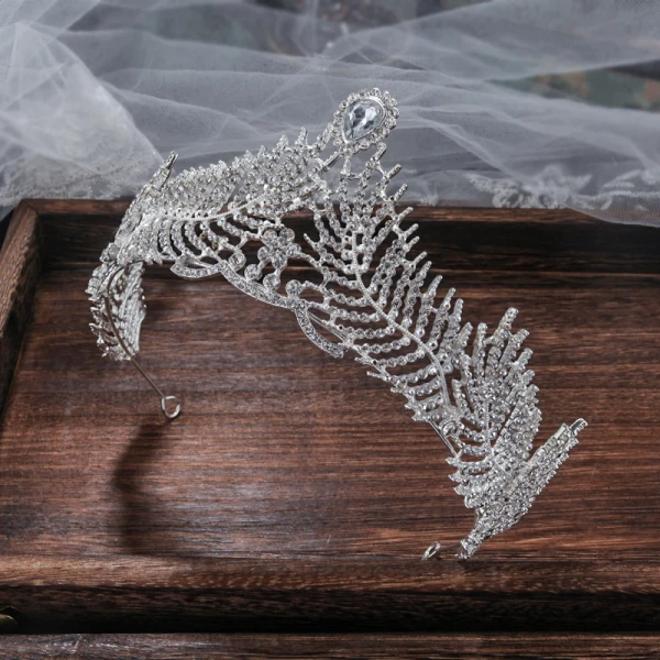 Unieke Zilveren Tiara Oorbellen Bruidssieraden 2020 Legering Rhinestone Huwelijk Accessoires