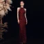 Sparkly Black Sequins Evening Dresses  2020 Trumpet / Mermaid Scoop Neck Sleeveless Beading Floor-Length / Long Formal Dresses