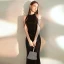 Sparkly Black Sequins Evening Dresses  2020 Trumpet / Mermaid Scoop Neck Sleeveless Beading Floor-Length / Long Formal Dresses