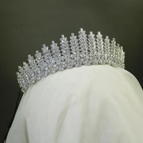Haut de Gamme Doré Tiare Accessoire Cheveux Mariage 2020 Alliage Zircon Faux Diamant Mariage Accessorize