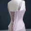 High End Rosa Roter Teppich Abendkleider 2020 Meerjungfrau Schultern Ärmellos Perlenstickerei Sweep / Pinsel Zug Rüschen Rückenfreies Festliche Kleider