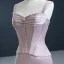 High End Rosa Roter Teppich Abendkleider 2020 Meerjungfrau Schultern Ärmellos Perlenstickerei Sweep / Pinsel Zug Rüschen Rückenfreies Festliche Kleider