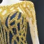 Luxury / Gorgeous Navy Blue Red Carpet Evening Dresses  2020 Ball Gown See-through Scoop Neck Long Sleeve Handmade  Beading Floor-Length / Long Backless Formal Dresses