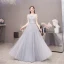 Elegant Burgundy Evening Dresses  2020 A-Line / Princess See-through Scoop Neck Sleeveless Feather Beading Floor-Length / Long Formal Dresses