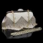 Mode Doré Cuir Verni Pochette 2020 Métal Perle Faux Diamant Gland