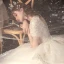 Vintage / Originale Ivoire La Mariée Robe De Mariée 2020 Robe Boule V-Cou Manches Courtes Dos Nu Perlage Appliques Glitter Cathedral Train Volants