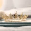 Chic / Beautiful Gold Tiara Bridal Hair Accessories 2020 Alloy Pearl Rhinestone Wedding Accessories