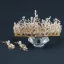 Charming Gold Tiara Earrings Bridal Jewelry 2020 Alloy Beading Pearl Wedding Accessories