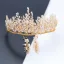 Charming Gold Tiara Earrings Bridal Jewelry 2020 Alloy Beading Pearl Wedding Accessories
