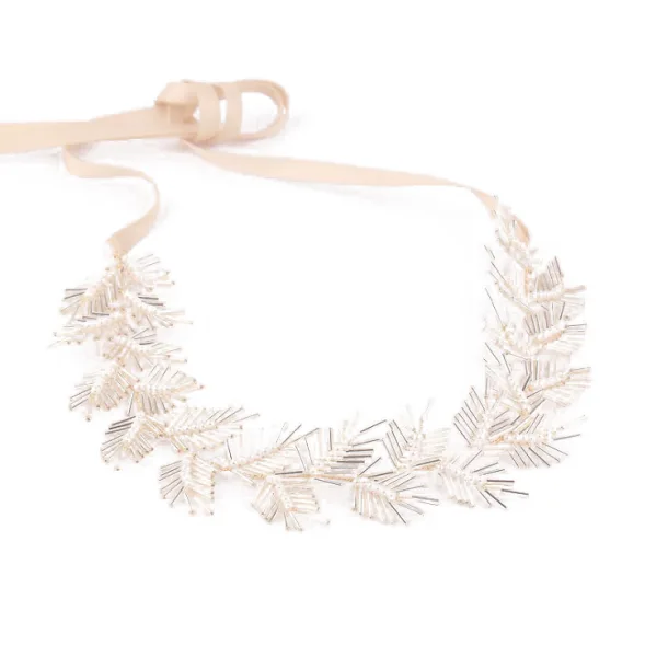 Elegant Gold Headbands Bridal Hair Accessories 2020 Alloy Lace-up Pearl Beading Headpieces Wedding Accessories