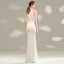 Chic / Beautiful White Evening Dresses  2020 Trumpet / Mermaid Scoop Neck Sleeveless Beading Sequins Floor-Length / Long Formal Dresses