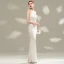 Chic / Beautiful White Evening Dresses  2020 Trumpet / Mermaid Scoop Neck Sleeveless Beading Sequins Floor-Length / Long Formal Dresses