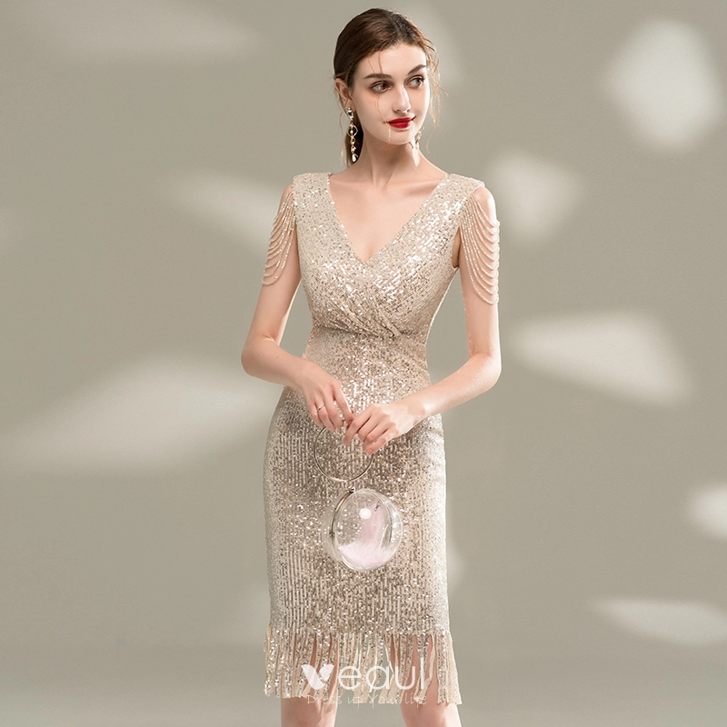 white christmas dresses LaDivine CD0189 Sequin Beaded Lace Applique Short Prom Dress – The Dress  Outlet main image 0