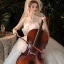 Modest / Simple White Bridal Wedding Dresses 2020 Ball Gown Spaghetti Straps Sleeveless Backless Bow Chapel Train Ruffle