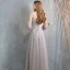 Affordable Grey Bridesmaid Dresses 2020 A-Line / Princess Backless Sequins Floor-Length / Long Ruffle