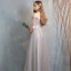 Affordable Grey Bridesmaid Dresses 2020 A-Line / Princess Backless Sequins Floor-Length / Long Ruffle