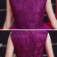 Vintage / Retro Grape Birthday Flower Girl Dresses 2020 A-Line / Princess High Neck Sleeveless Sequins Asymmetrical Cascading Ruffles