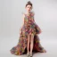 Rainbow Multi-Colors Birthday Flower Girl Dresses 2020 Ball Gown Scoop Neck Sleeveless Asymmetrical Cascading Ruffles