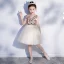 Fashion Champagne Birthday Flower Girl Dresses 2020 Ball Gown V-Neck Sleeveless Backless Sequins Short Ruffle