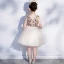 Fashion Champagne Birthday Flower Girl Dresses 2020 Ball Gown V-Neck Sleeveless Backless Sequins Short Ruffle