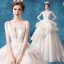 Affordable White Bridal Wedding Dresses 2020 Ball Gown Shoulders Sleeveless Backless Appliques Lace Glitter Tulle Court Train Ruffle