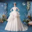 Affordable White Bridal Wedding Dresses 2020 Ball Gown Shoulders Sleeveless Backless Appliques Lace Glitter Tulle Court Train Ruffle