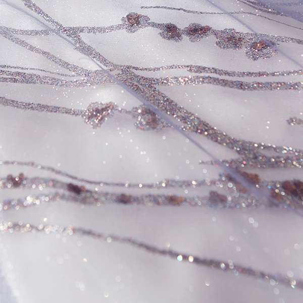Elegante Violett Farbverlauf Rosa Abendkleider 2020 A Linie Spaghettiträger Kurze Ärmel Applikationen Spitze Pailletten Glanz Tülle Lange Rüschen Rückenfreies Festliche Kleider