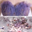 Elegante Violett Abendkleider 2020 A Linie Herz-Ausschnitt Ärmellos Perlenstickerei Pailletten Glanz Tülle Sweep / Pinsel Zug Rüschen Rückenfreies Festliche Kleider