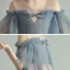 Elegant Blushing Pink Birthday Flower Girl Dresses 2020 Princess See-through Scoop Neck 1/2 Sleeves Glitter Tulle Floor-Length / Long Ruffle