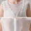 High Low White Flower Girl Dresses 2020 Ball Gown Scoop Neck Sleeveless Sequins Beading Asymmetrical Ruffle