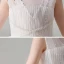 High Low White Flower Girl Dresses 2020 Ball Gown Scoop Neck Sleeveless Sequins Beading Asymmetrical Ruffle