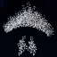 Fine Sølv Rhinestone Brudesmykker 2020 Legering Tiara Øredobber Bryllup Tilbehør