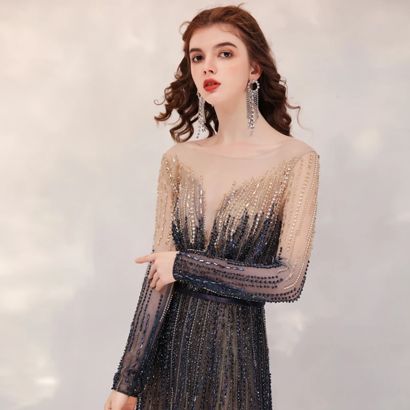 sachin and babi light blue dress Champagne Designer Dress for Any Occasion