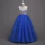 Chic / Beautiful Red Flower Girl Dresses 2020 A-Line / Princess Scoop Neck Sleeveless Floor-Length / Long Ruffle