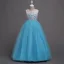 Chic / Beautiful Red Flower Girl Dresses 2020 A-Line / Princess Scoop Neck Sleeveless Floor-Length / Long Ruffle