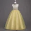 Chic / Beautiful Red Flower Girl Dresses 2020 A-Line / Princess Scoop Neck Sleeveless Floor-Length / Long Ruffle
