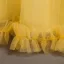 Classic Yellow Birthday Flower Girl Dresses 2020 Ball Gown Scoop Neck Sleeveless Appliques Lace Rhinestone Floor-Length / Long Ruffle