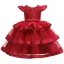 Lovely Candy Pink Birthday Flower Girl Dresses 2020 Ball Gown Scoop Neck Sleeveless Beading Pearl Bow Sash Tea-length Cascading Ruffles