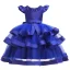 Lovely Candy Pink Birthday Flower Girl Dresses 2020 Ball Gown Scoop Neck Sleeveless Beading Pearl Bow Sash Tea-length Cascading Ruffles