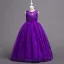 Classic Pearl Pink Flower Girl Dresses 2020 Ball Gown Scoop Neck Sleeveless Backless Appliques Lace Flower Sash Floor-Length / Long Ruffle