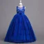 Classic Pearl Pink Flower Girl Dresses 2020 Ball Gown Scoop Neck Sleeveless Backless Appliques Lace Flower Sash Floor-Length / Long Ruffle