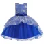 Lovely Grey Birthday Flower Girl Dresses 2020 Ball Gown Scoop Neck Sleeveless Appliques Lace Bow Sash Short Ruffle