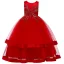 Chic / Beautiful Birthday Blushing Pink Flower Girl Dresses 2020 Ball Gown Scoop Neck Sleeveless Appliques Lace Pearl Floor-Length / Long Ruffle