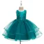 Chic / Beautiful Champagne Birthday Flower Girl Dresses 2020 Ball Gown Scoop Neck Sleeveless Appliques Lace Rhinestone Short Ruffle
