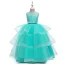Chic / Beautiful Royal Blue Birthday Flower Girl Dresses 2020 Ball Gown Scoop Neck Sleeveless Backless Beading Pearl Bow Sash Floor-Length / Long Cascading Ruffles